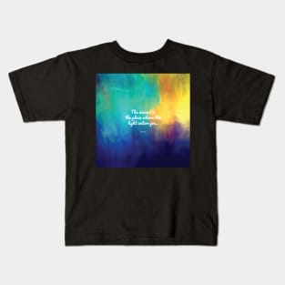 The wound is the place where the Light enters you, Rumi quote Kids T-Shirt